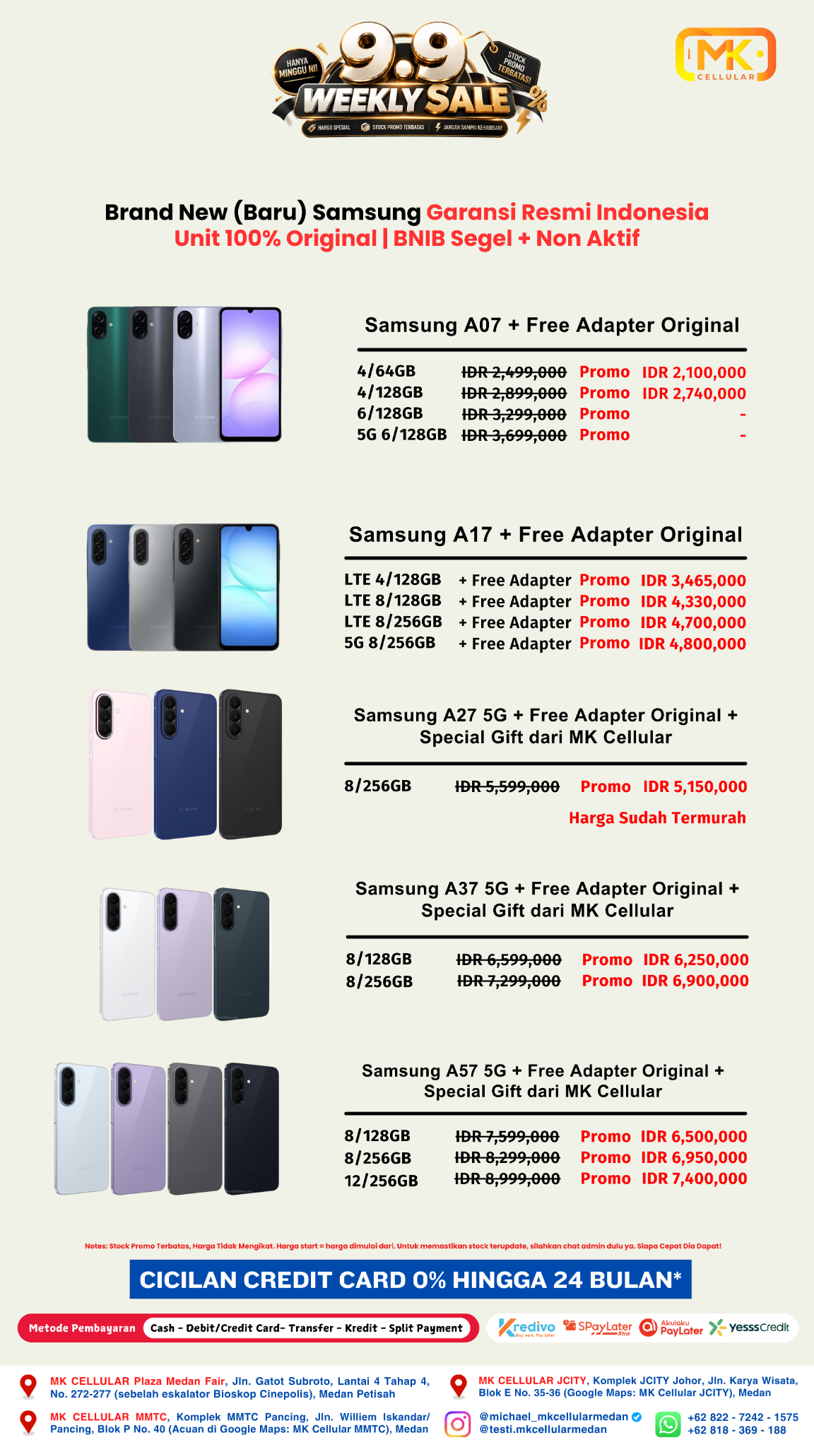 MK Cellular Medan Facebook ad