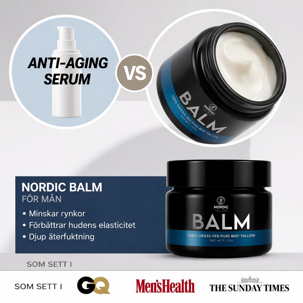 Nordic Tallow Sweden Facebook ad: Ett enklare sätt att återfukta