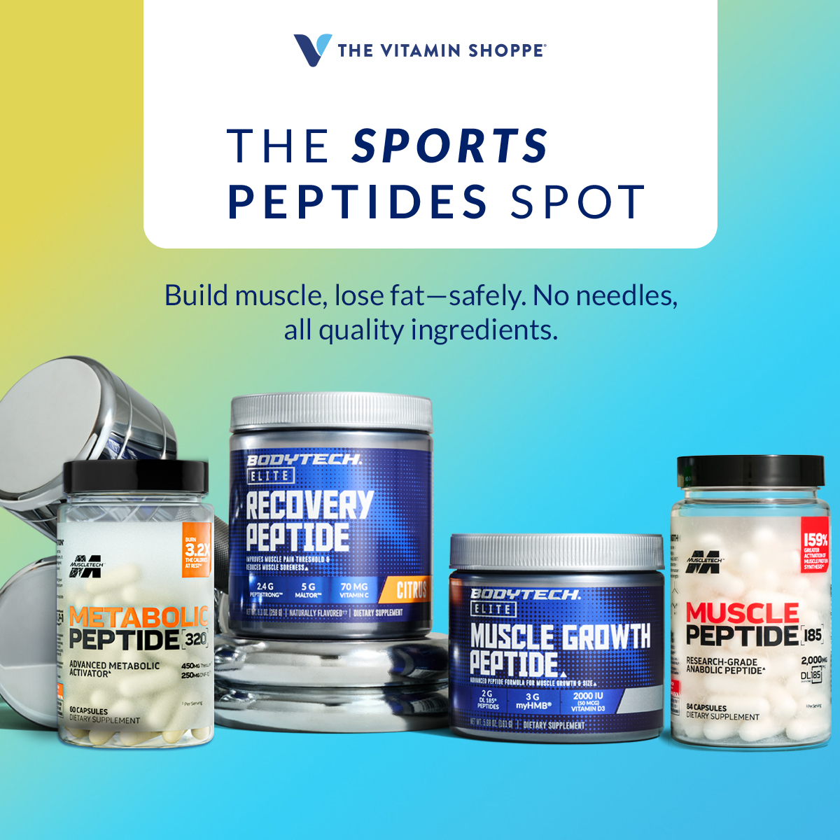 The Vitamin Shoppe Facebook ad: Sports Peptides