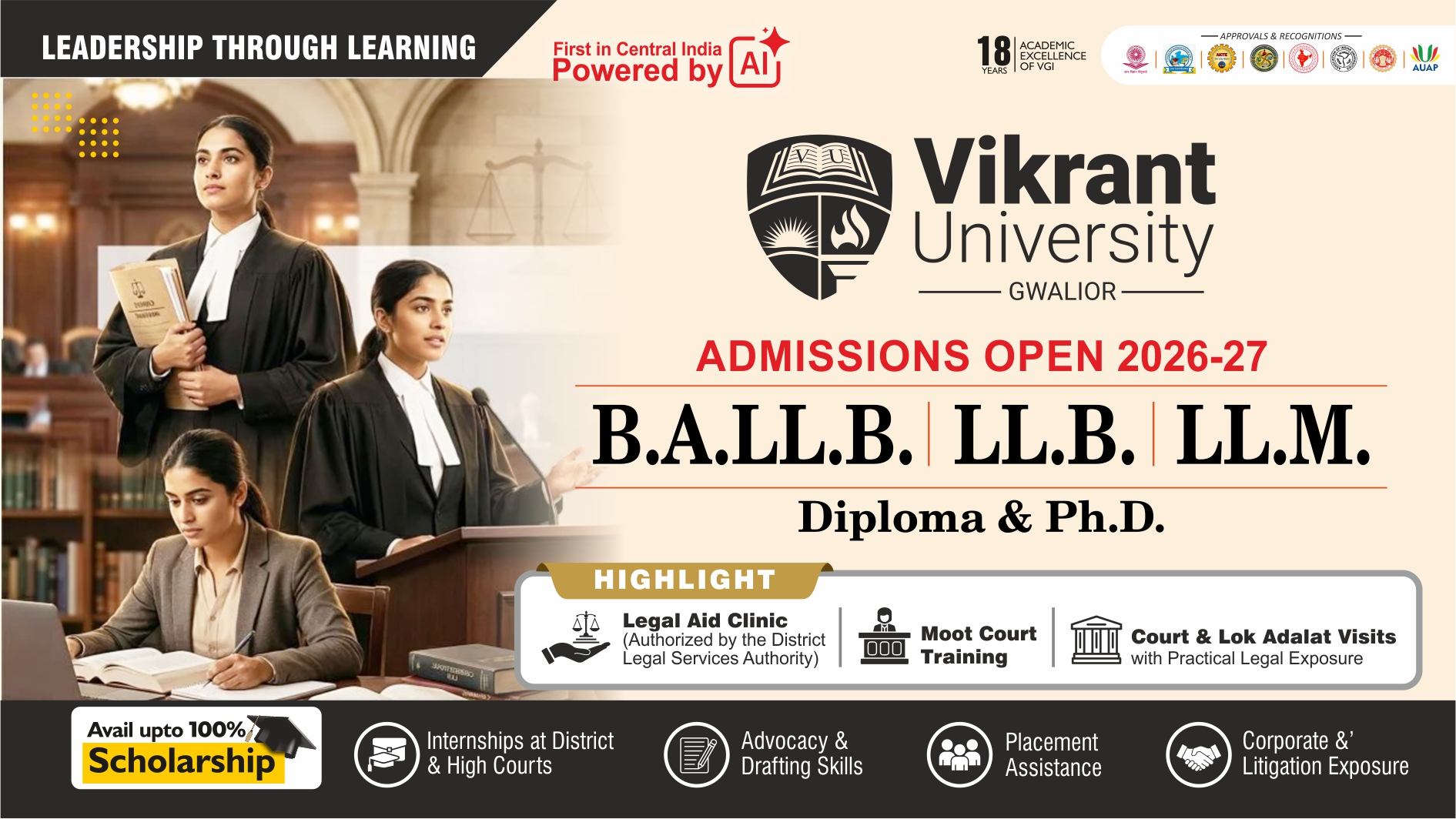 Vikrant University Facebook ad