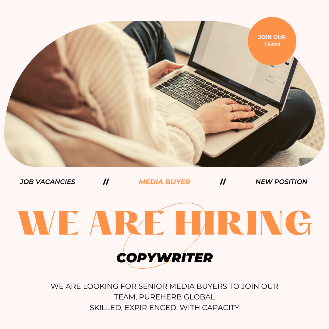 Job Vacancy Facebook ad: MEDIA BUYERS WANTED, PUREHERB GLOBAL