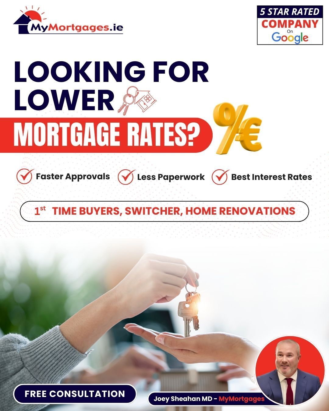 MyMortgages.ie Facebook ad: Ireland’s Mortgage Experts! Switch Now and Save Big!