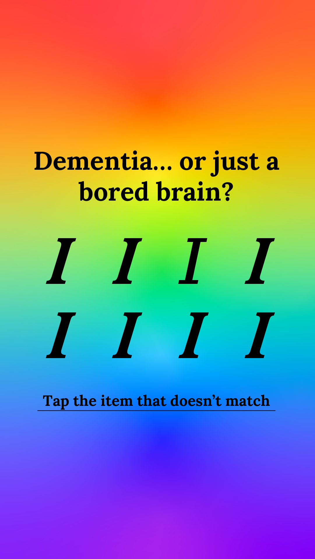 Brain Health Check Facebook ad