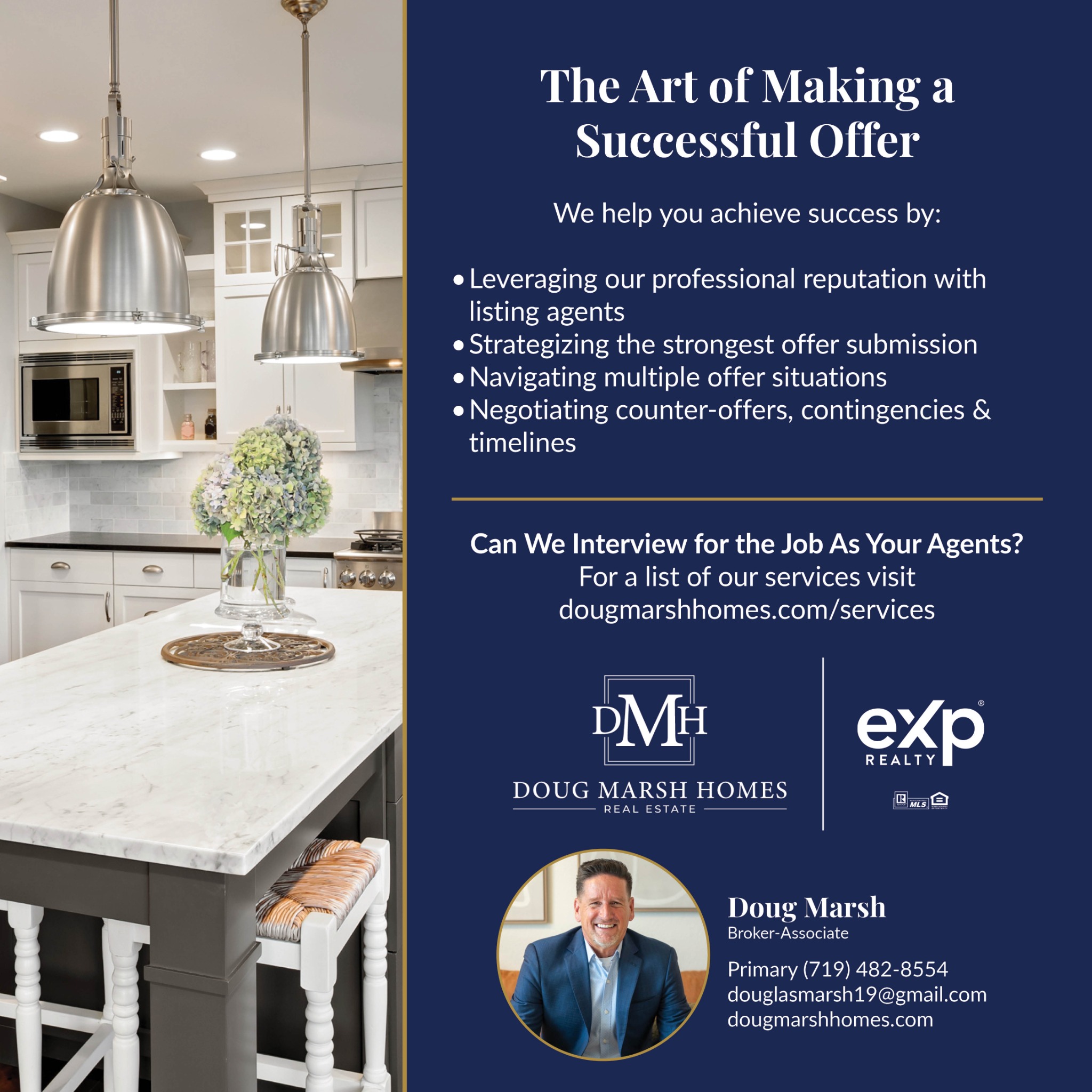 Doug Marsh Homes Facebook ad: Message or Call (719) 482-8554
