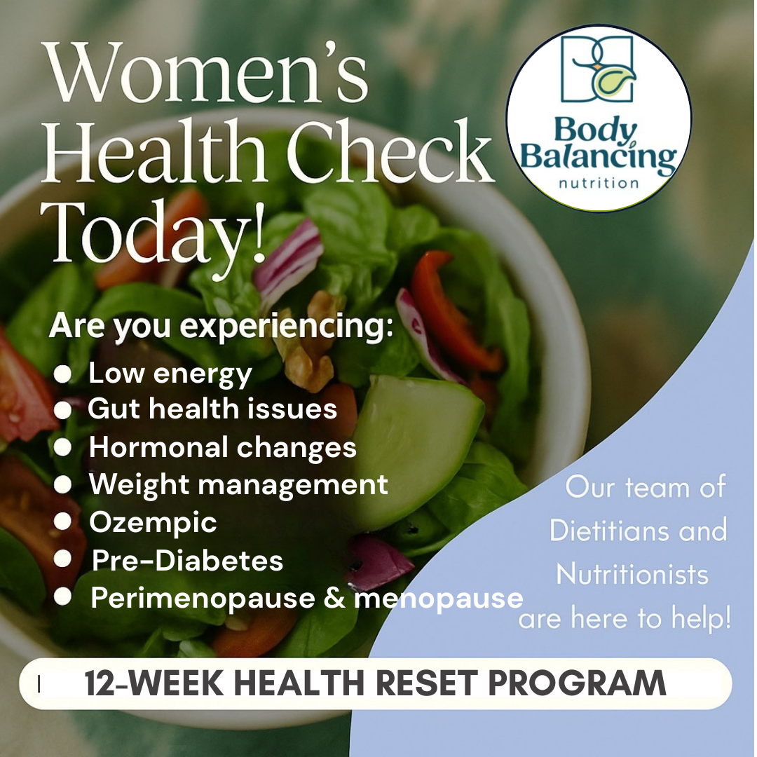 Body Balancing Nutrition Perth Facebook ad: Menopause Support for Women Ready to Feel Like Themselvesโฆ
