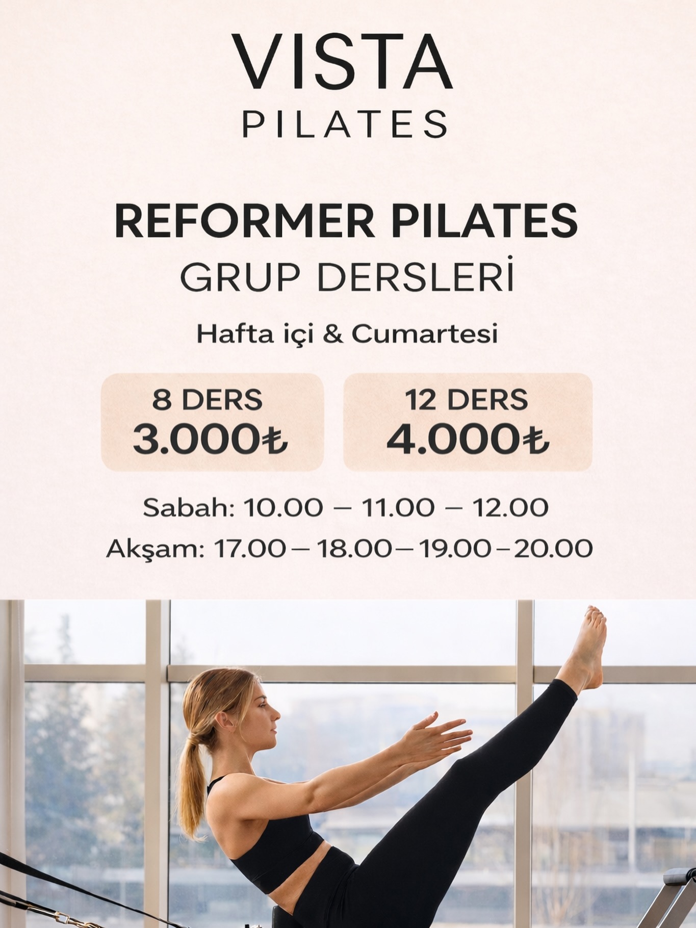 Vista Pilates Facebook ad