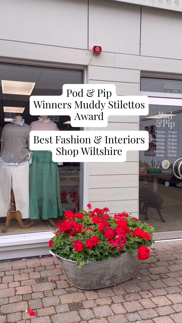 Pod & Pip Facebook ad: WINNER of Muddy Stilettos Award Best Fashion &…