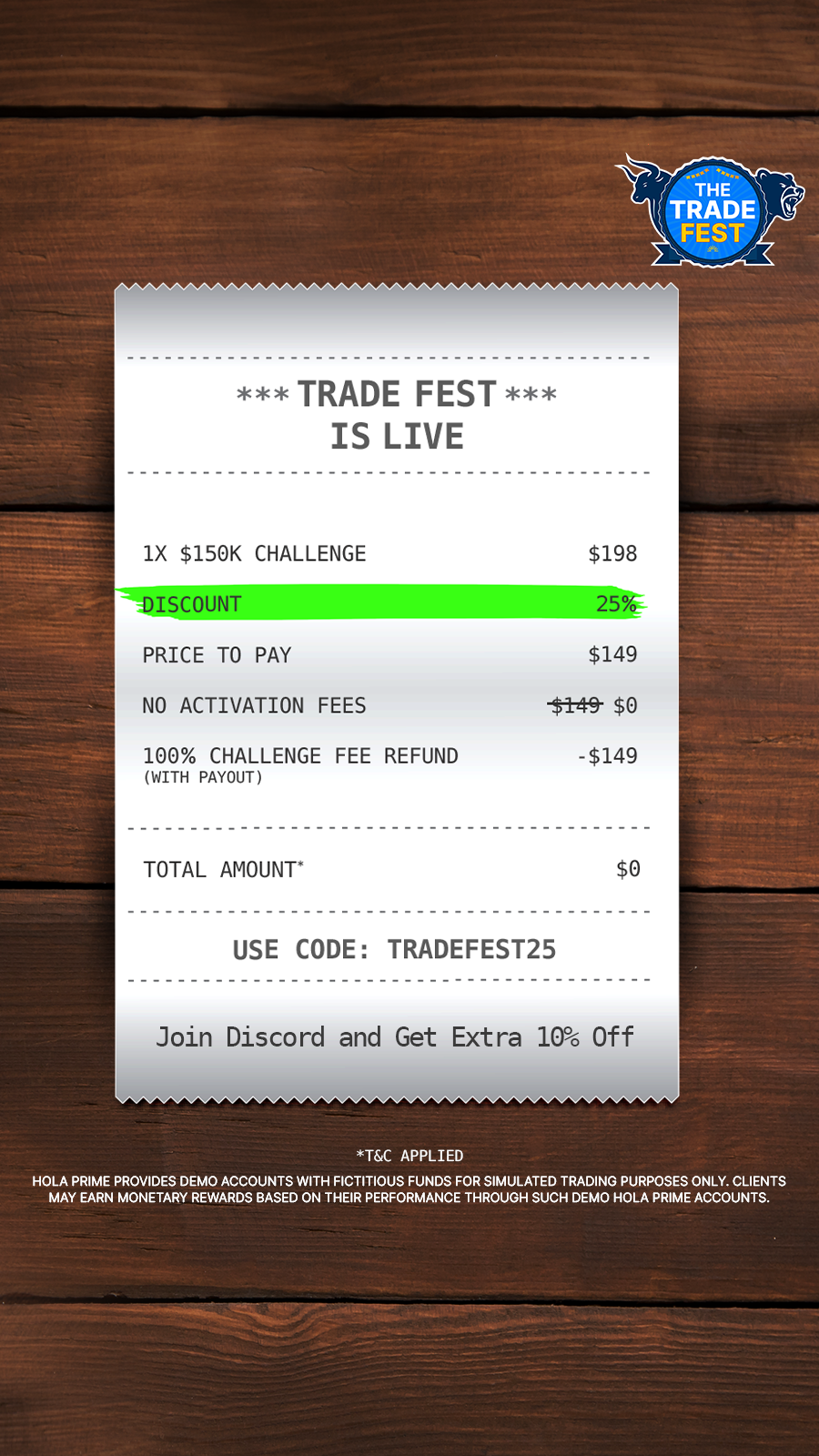 Hola Prime Trading Facebook ad from Feb 16, 2026