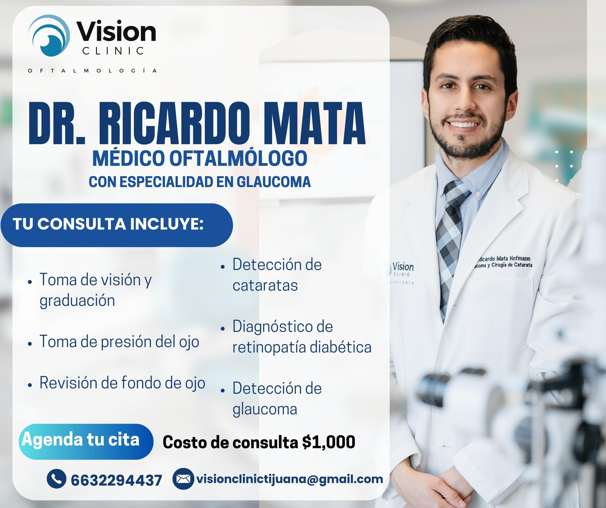 Dr. Ricardo Mata, Oftalmólogo, Tijuana Facebook ad: Oftalmólogo, Tijuana