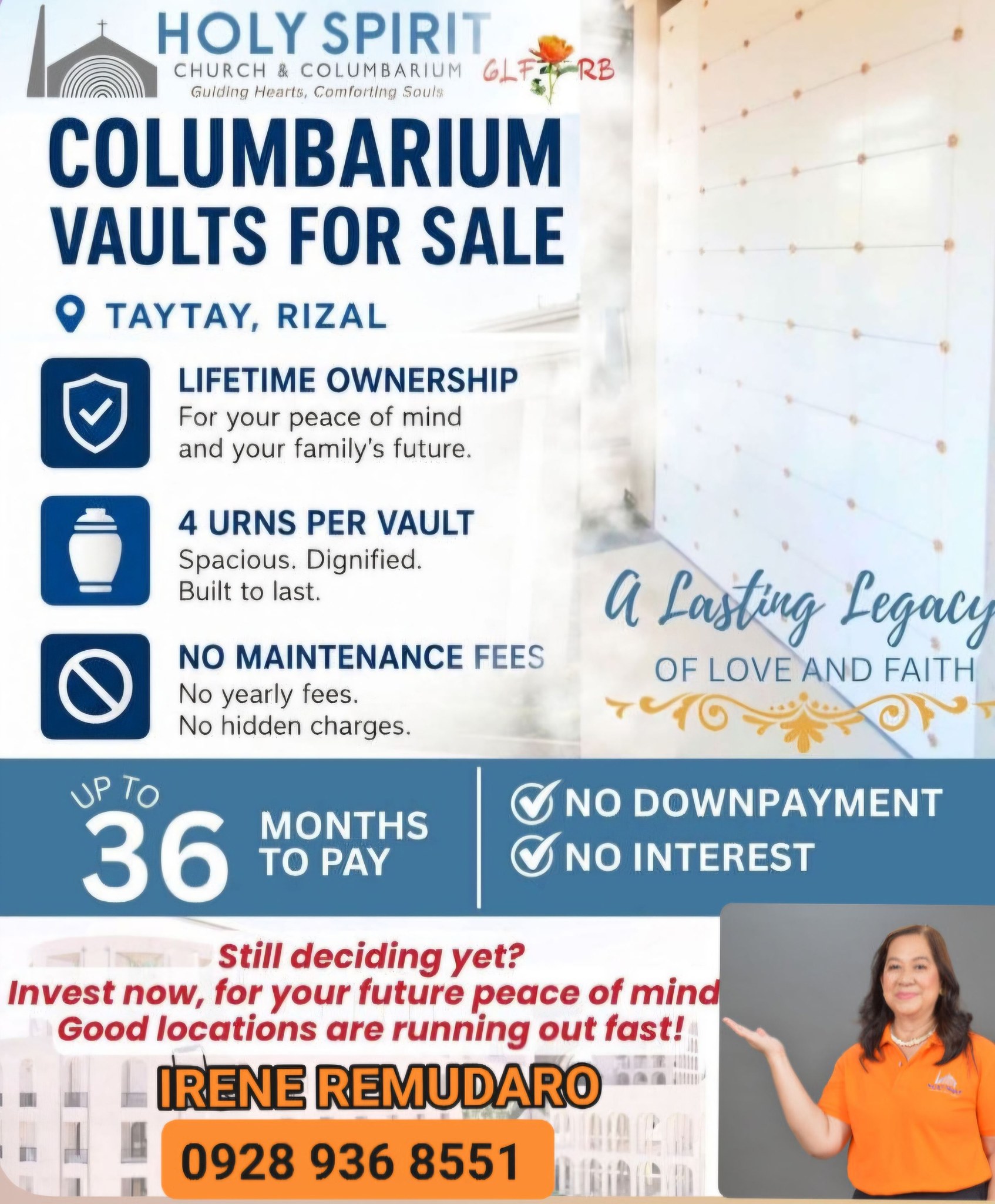 Holy Spirit Church and Columbarium in Taytay Rizal by Irene Remudaro Facebook ad: LOCATION: Along Cabrera Road, Barangay Dolores, Taytay…