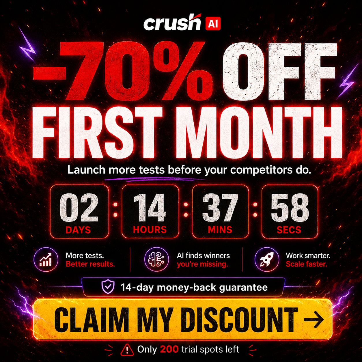 trycrush.ai Facebook ad