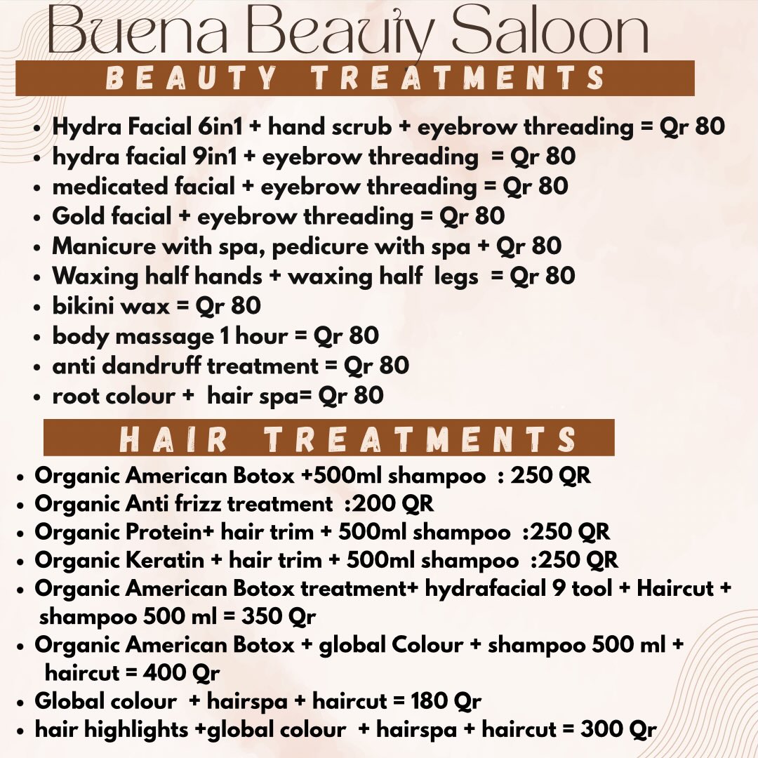 Buena beauty Saloon Facebook ad