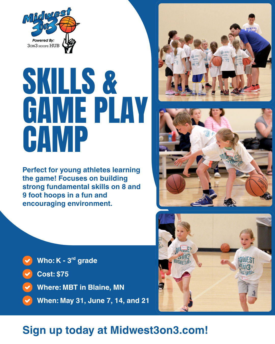 Midwest 3 on 3 Facebook ad: Limited Spots Remaining