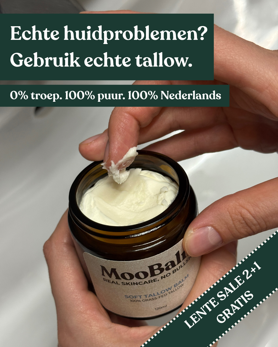 MooBalm Facebook ad: 15.000+ gingen je voor. Tijdelijk 2+1 gratis