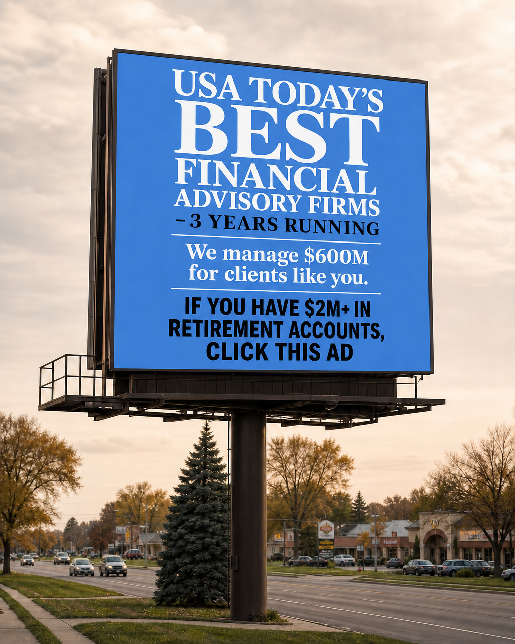 SGH Wealth Management Facebook ad: Stop Tipping the IRS Six Figures