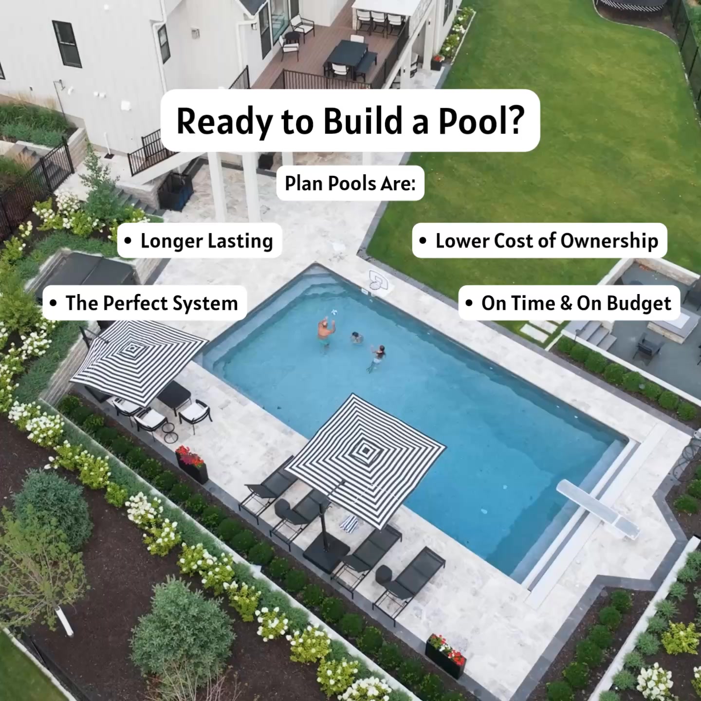 Plan Pools & Concrete Facebook ad: The Pool System Built To Last Decades