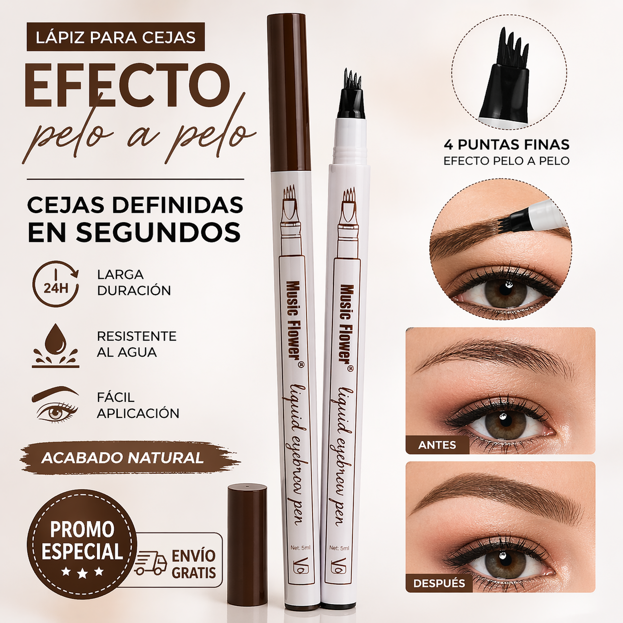 Compra Smart py. Facebook ad: Cejas perfectas en 10 segundos