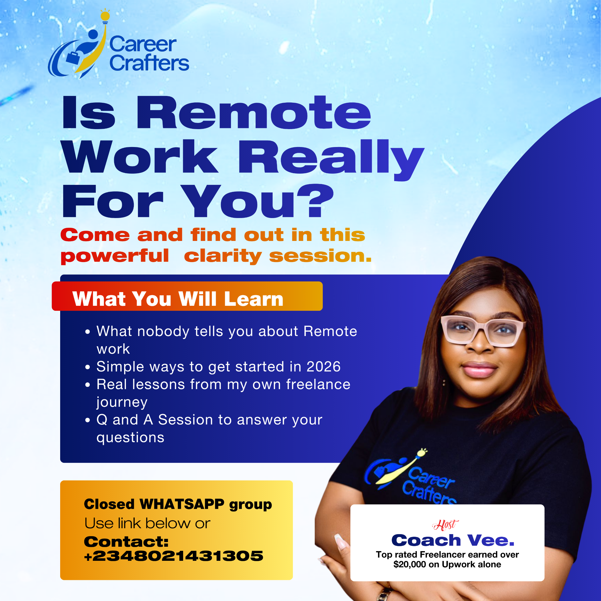 Career Crafters Academy Facebook ad