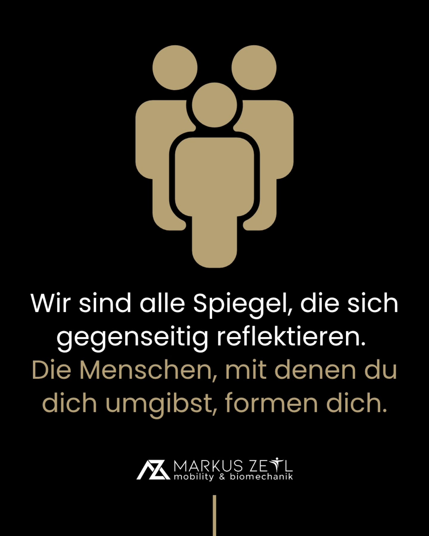 Schmerz- & Bewegungstherapie, Mobility Training, Maxhütte Facebook ad: Wir sind alle Spiegel, die sich gegenseitig reflektieren.