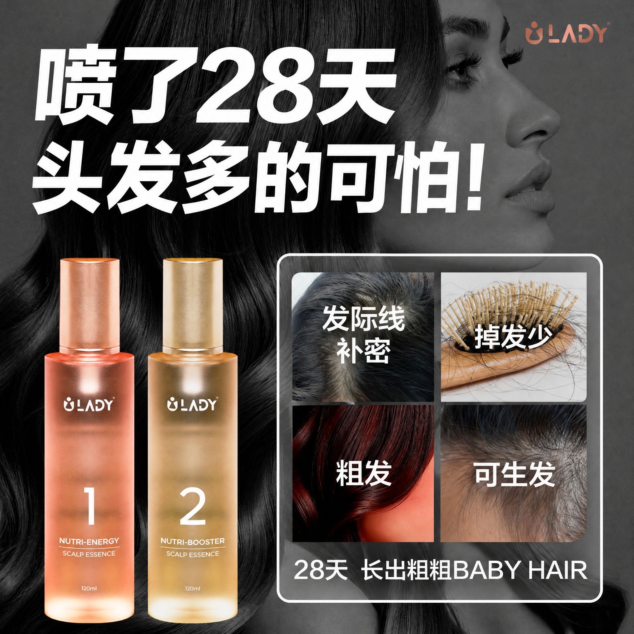 ILady 厚发量 Facebook ad