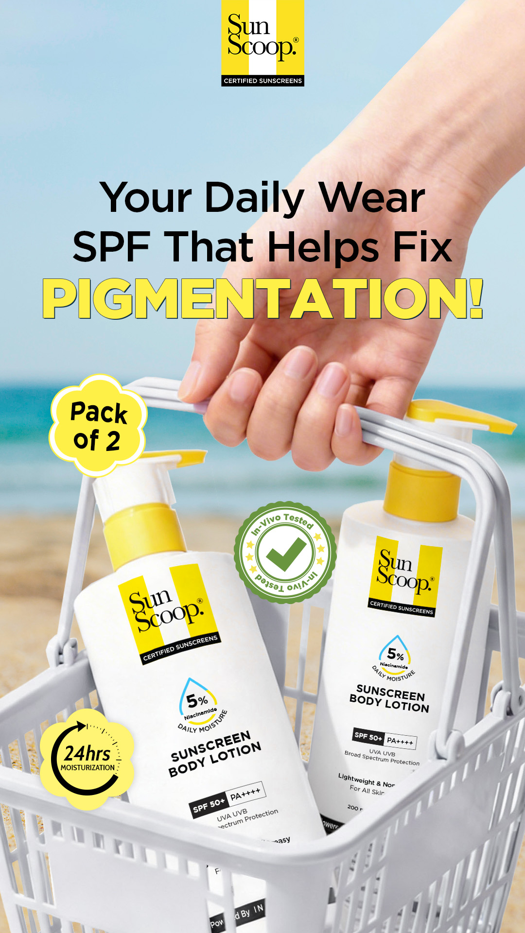 Sunscoop SPF Facebook ad
