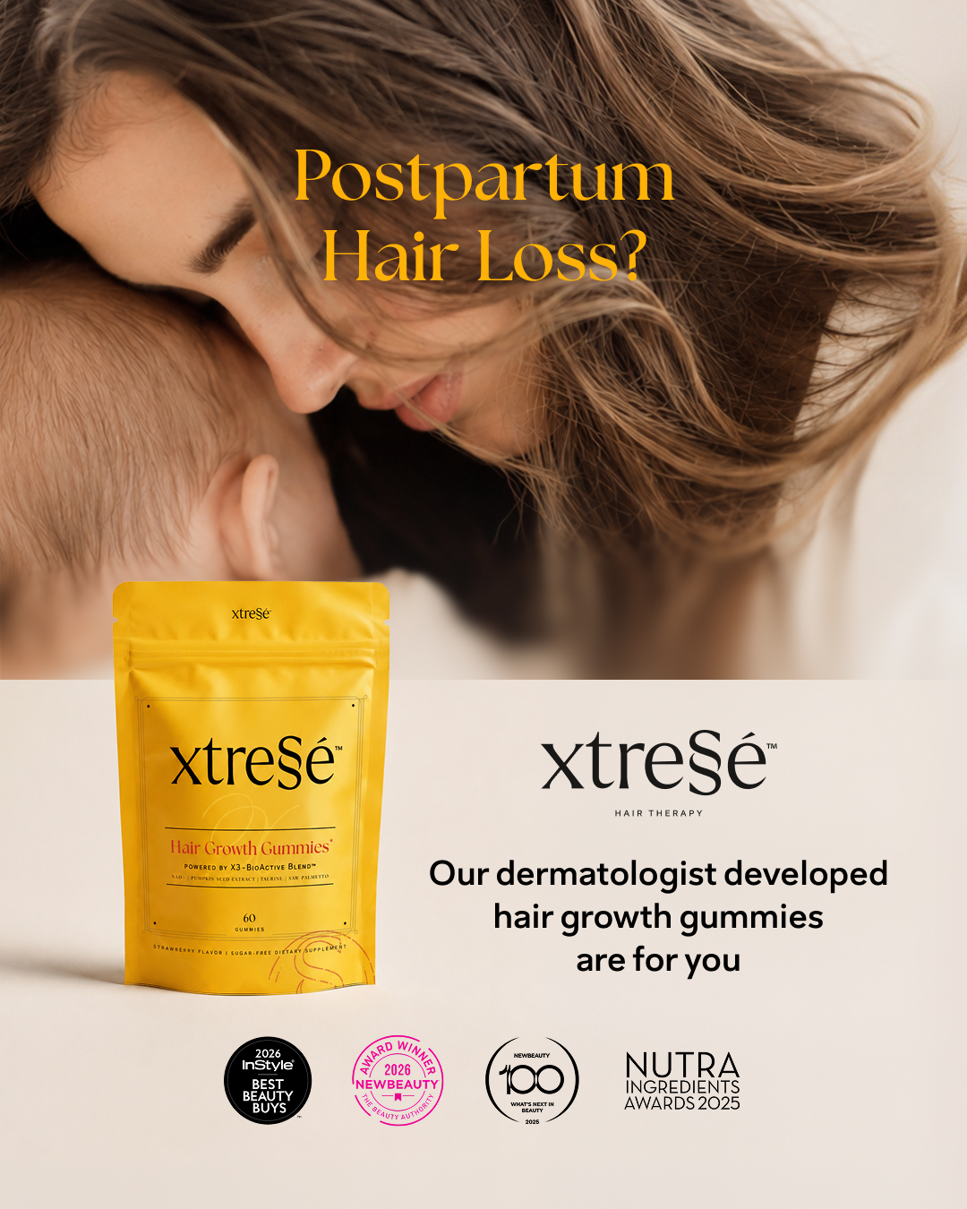 Xtressé Hair Growth Therapy Facebook ad
