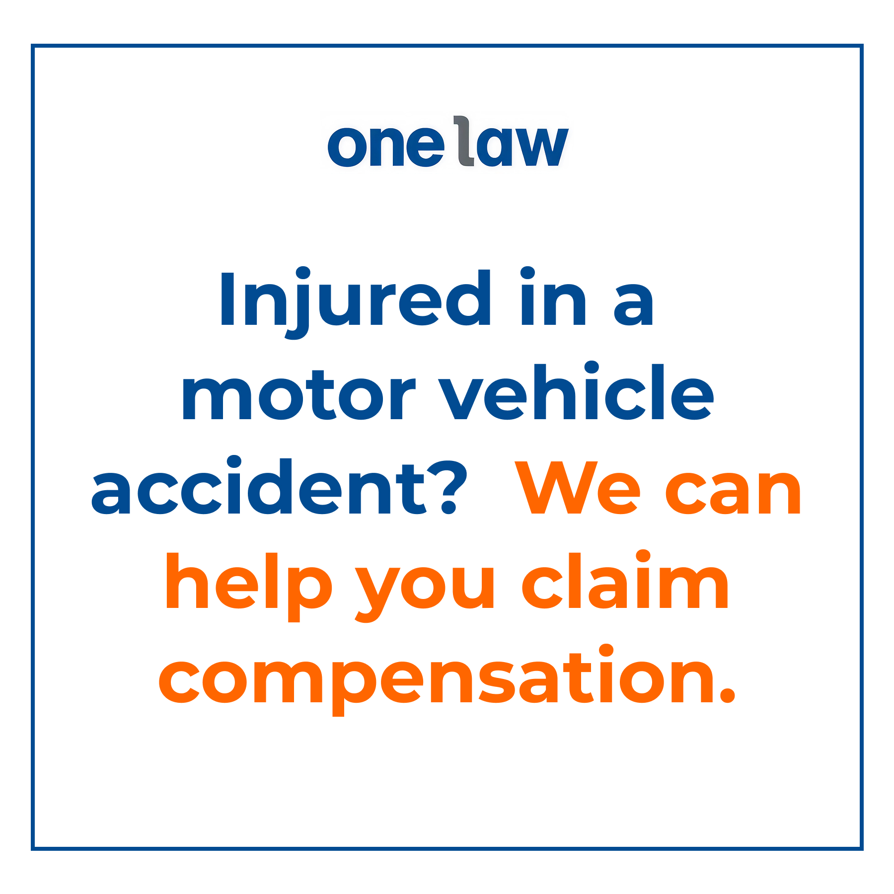 One Law Facebook ad