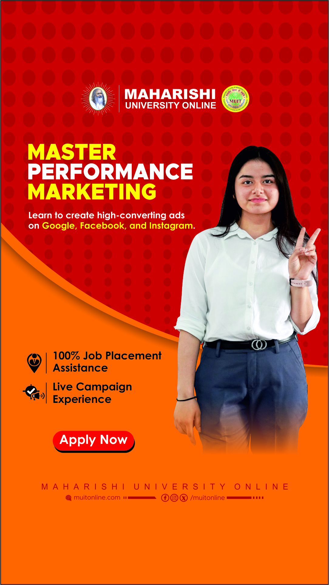 Maharishi University Online Facebook ad