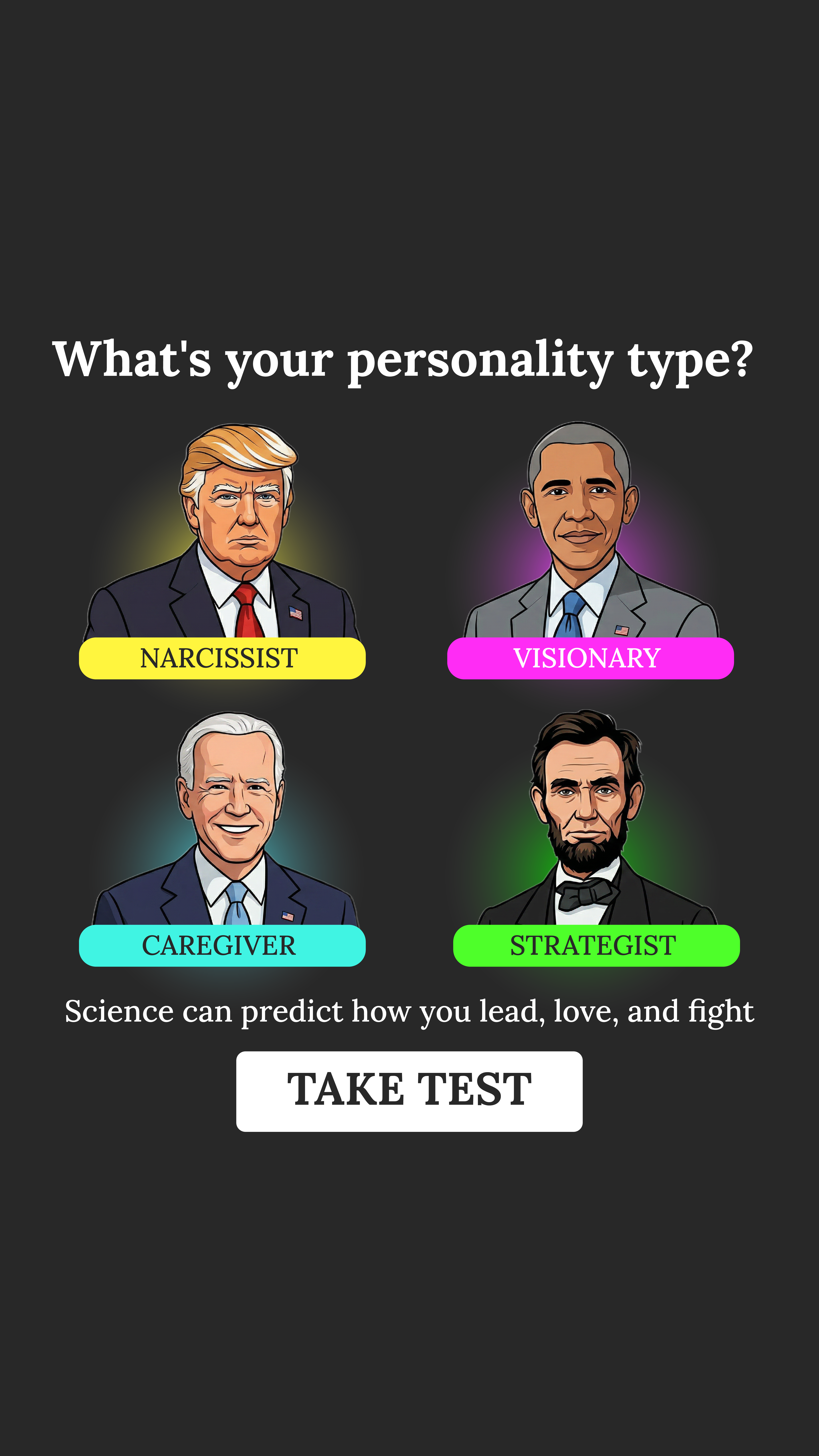 Personality Type Facebook ad