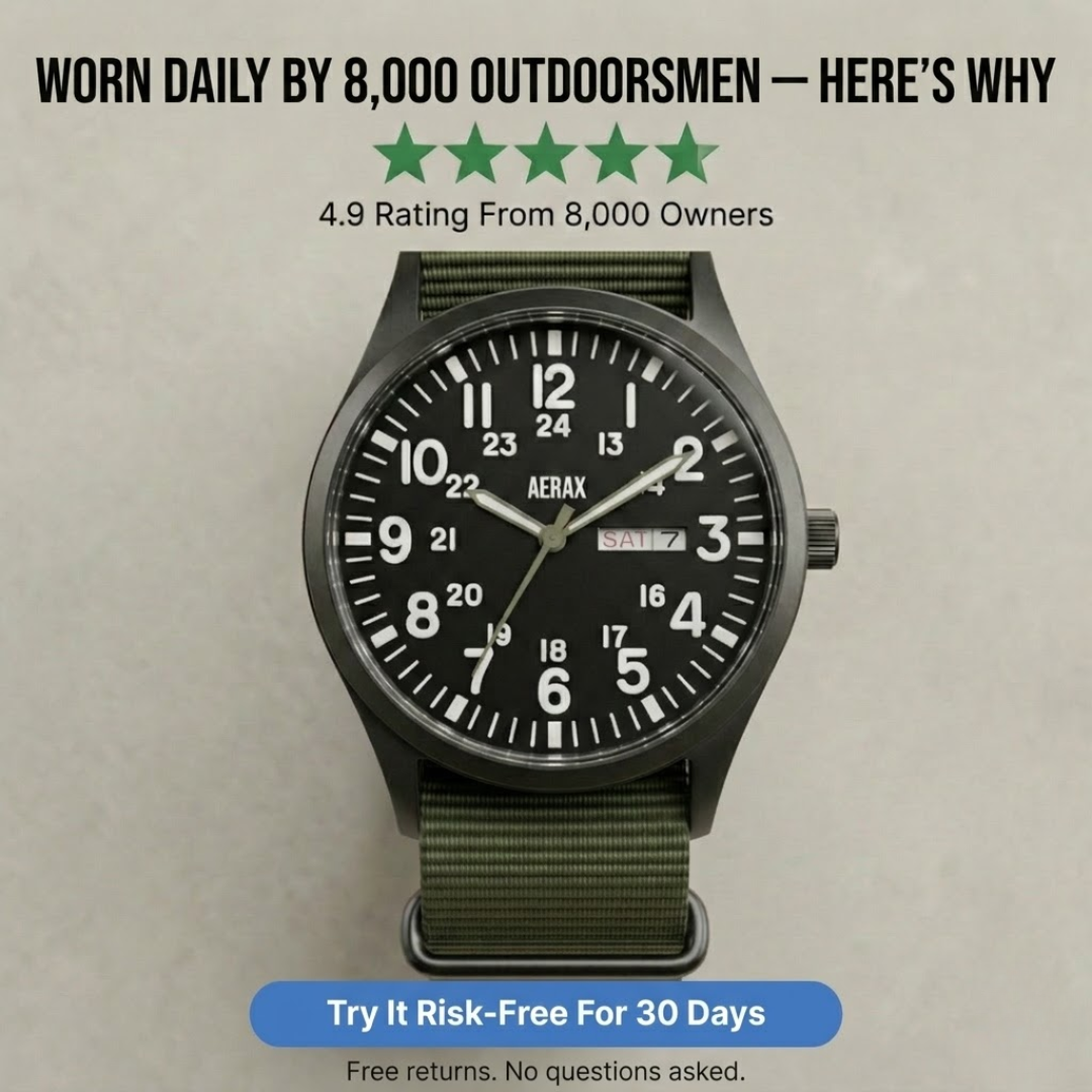 Aerax Watches Facebook ad: Why Thousands Are Switching Back To Field Watches