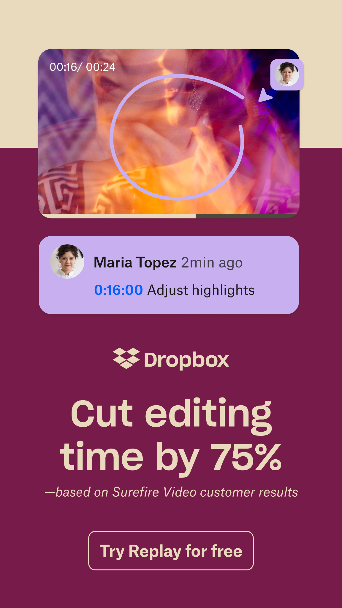 Dropbox Facebook ad