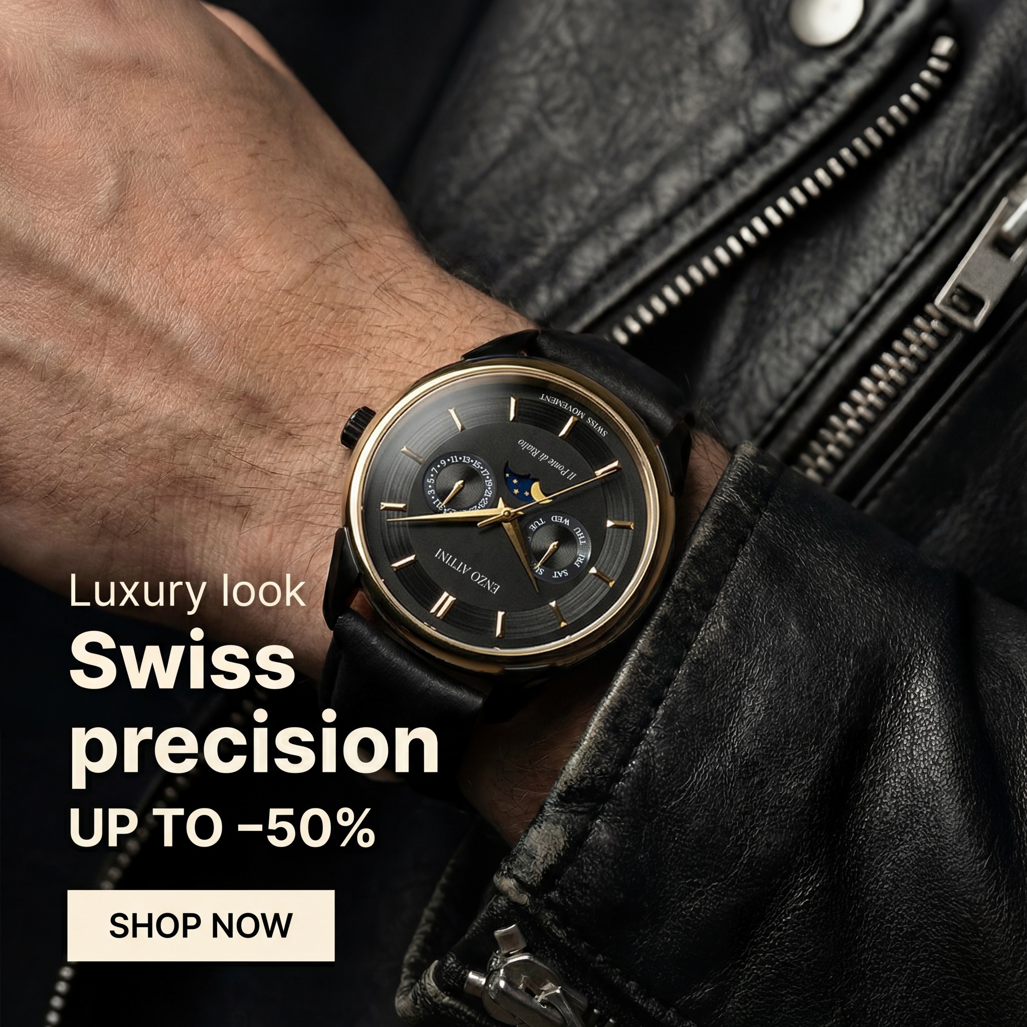 Enzo Attini Facebook ad: Where Italian Design Meets Precision.