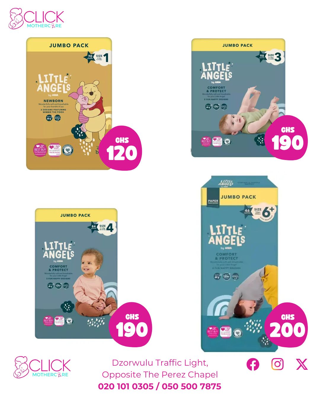 Clickmothercare.com Facebook ad