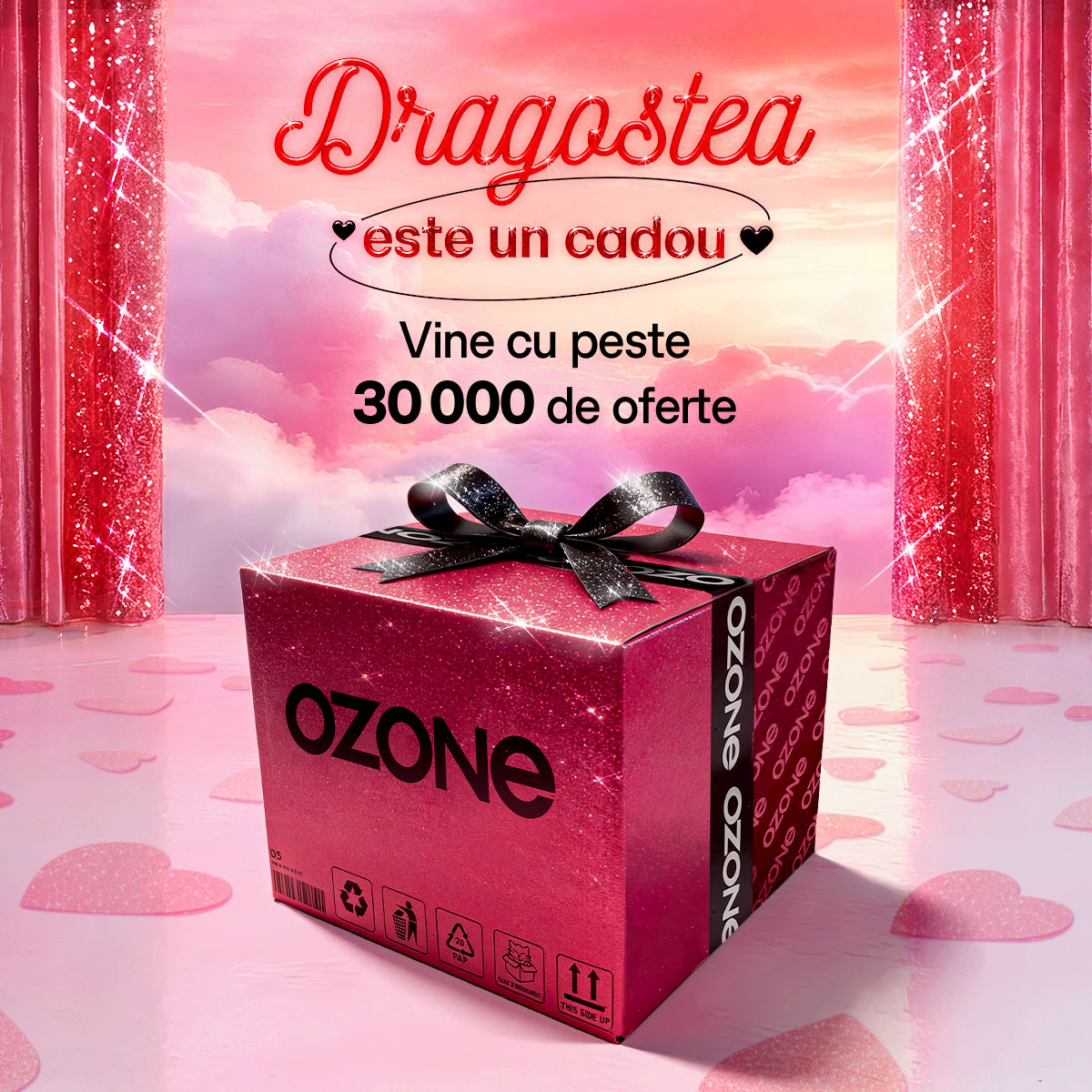 Ozone.ro Facebook ad: Dragostea este un cadou