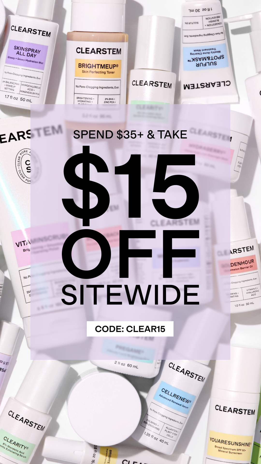 CLEARSTEM Skincare Facebook ad