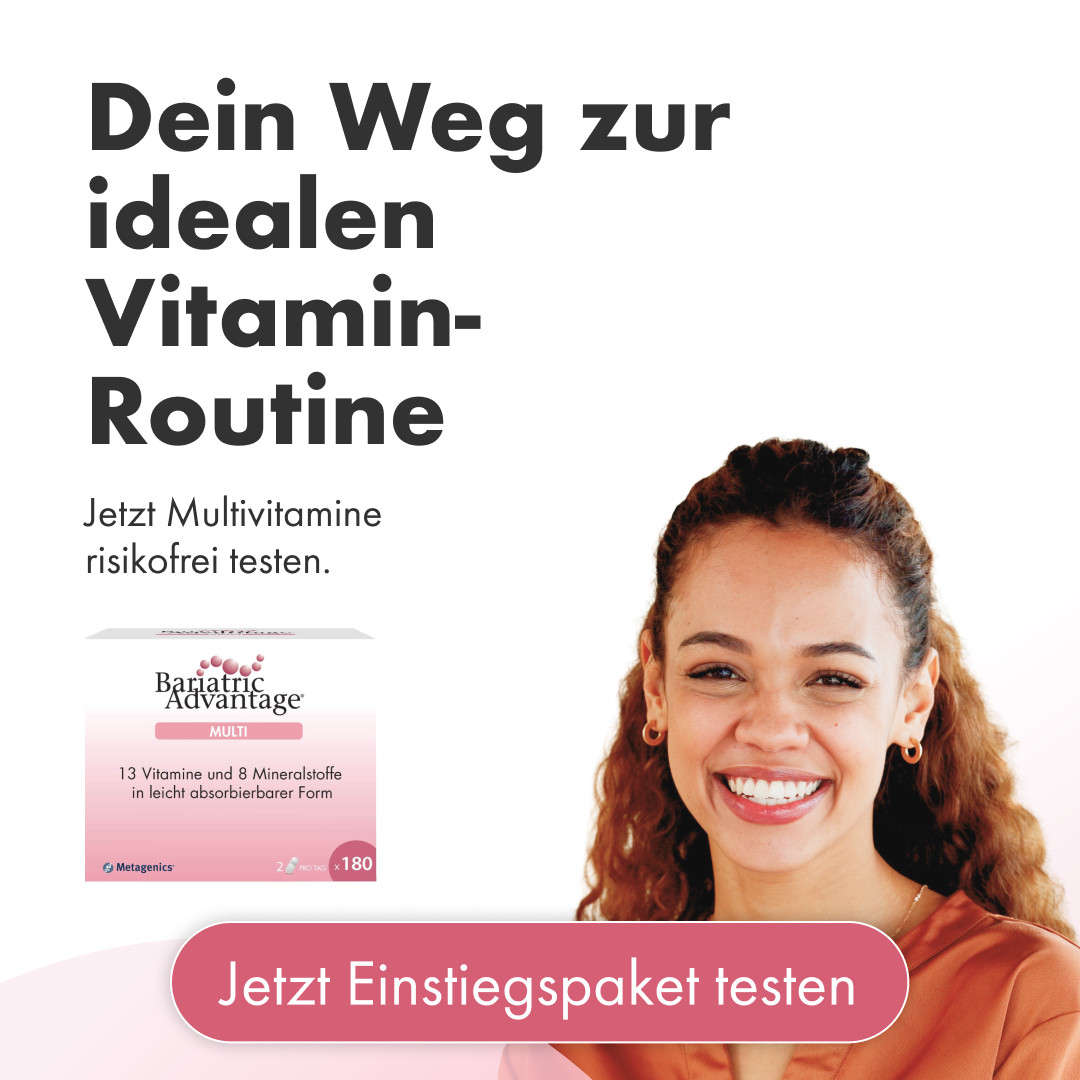 Bariatric Advantage Deutschland Facebook ad: Nach der Magenverkleinerung? So versorgst du dich richtig