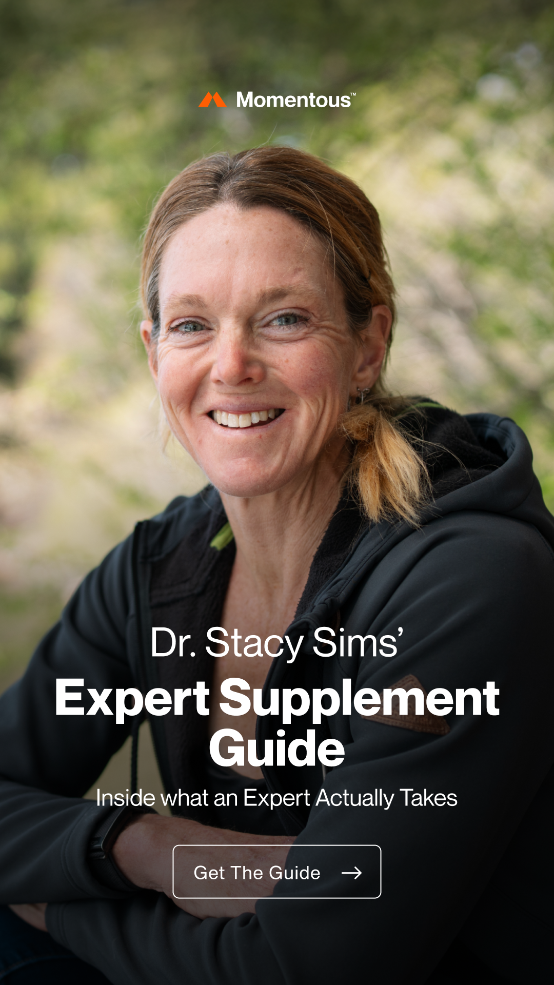 Dr. Stacy Sims Facebook ad: Science, Not Trends