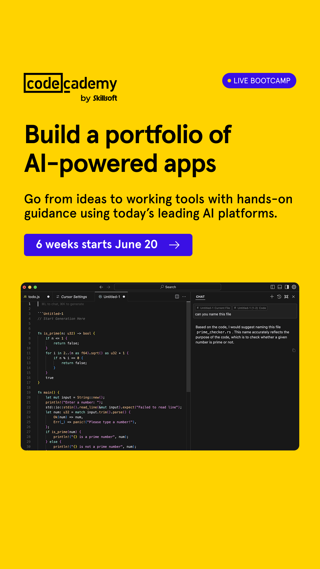Codecademy Facebook ad