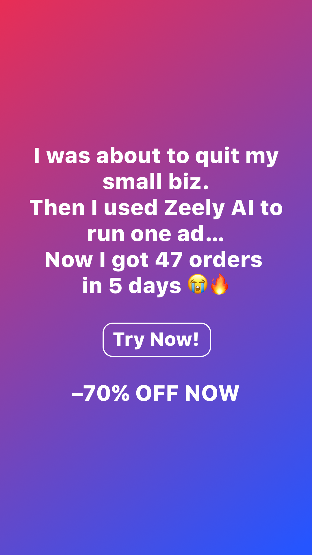 Zeely Facebook ad