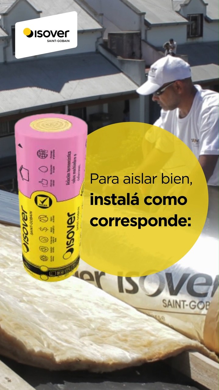 Isover Sustentable Facebook ad: Rolac Plata Cubiertas HR (Pack Rosa) está diseñado…
