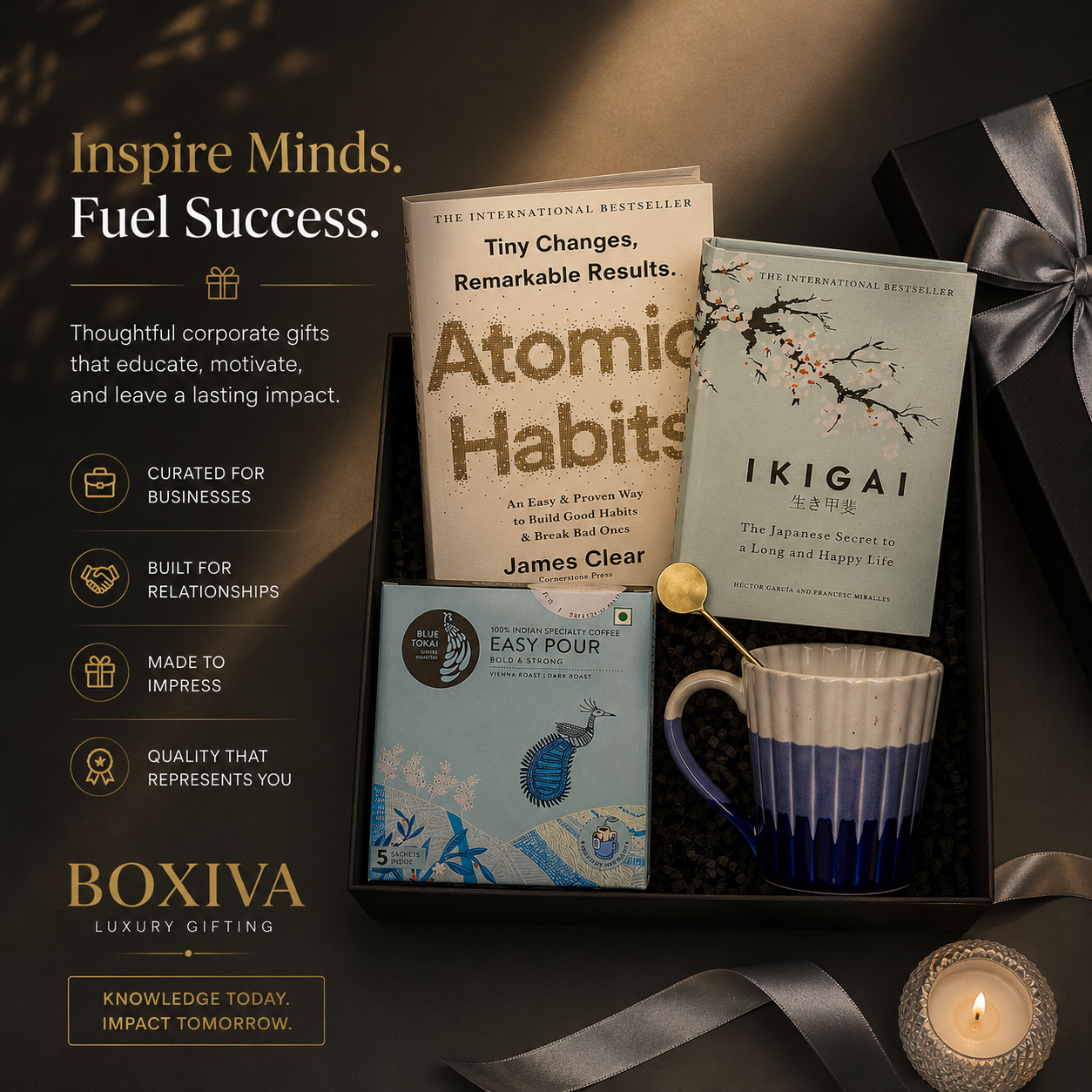 Boxiva Luxury Gifting Facebook ad: Handpicked Luxury Hampers