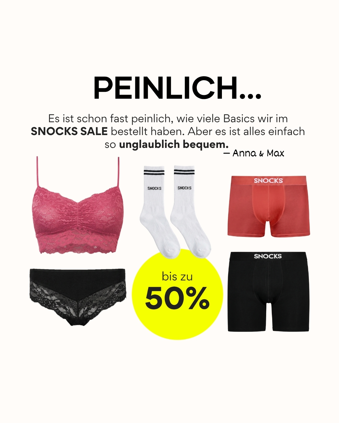 Snocks Facebook ad