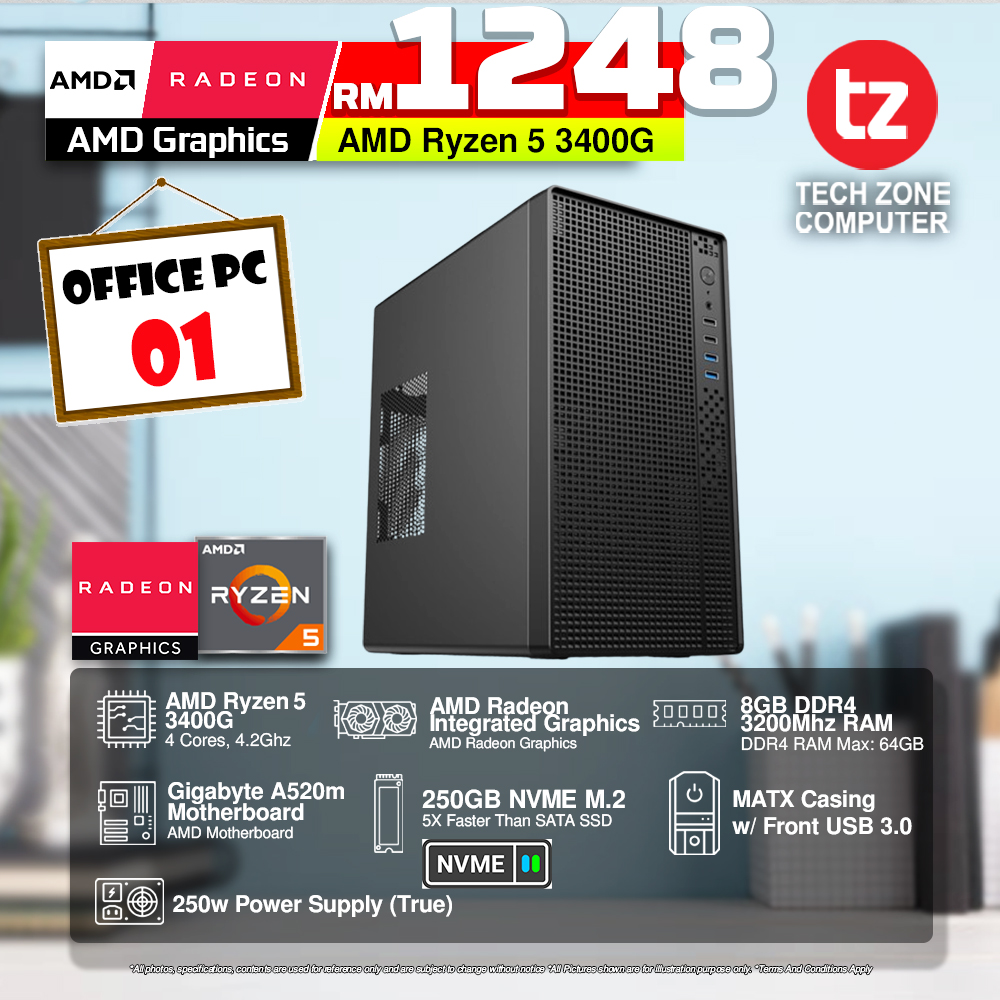 Tech Zone Computer Sdn Bhd Facebook ad: JULY OFFICE DESKTOP PC PROMOTION