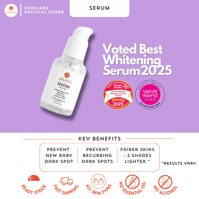Alluora Facebook ad: Award Winning Dark Spot & Brightening Skincare!