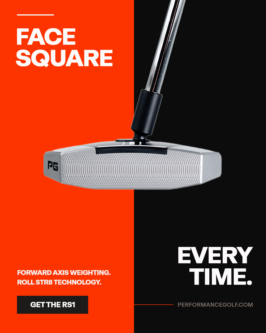 Performance Golf Facebook ad