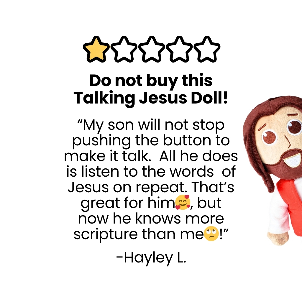 Talking Jesus Doll Facebook ad