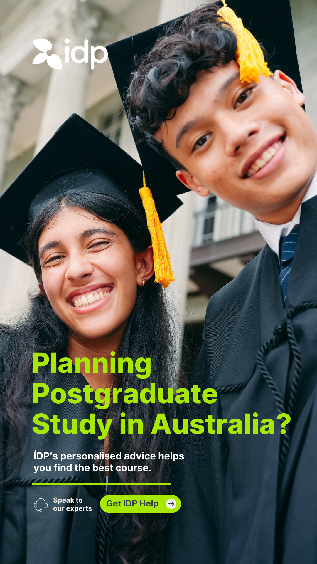 IDP Education Facebook ad from Jul 1, 2026