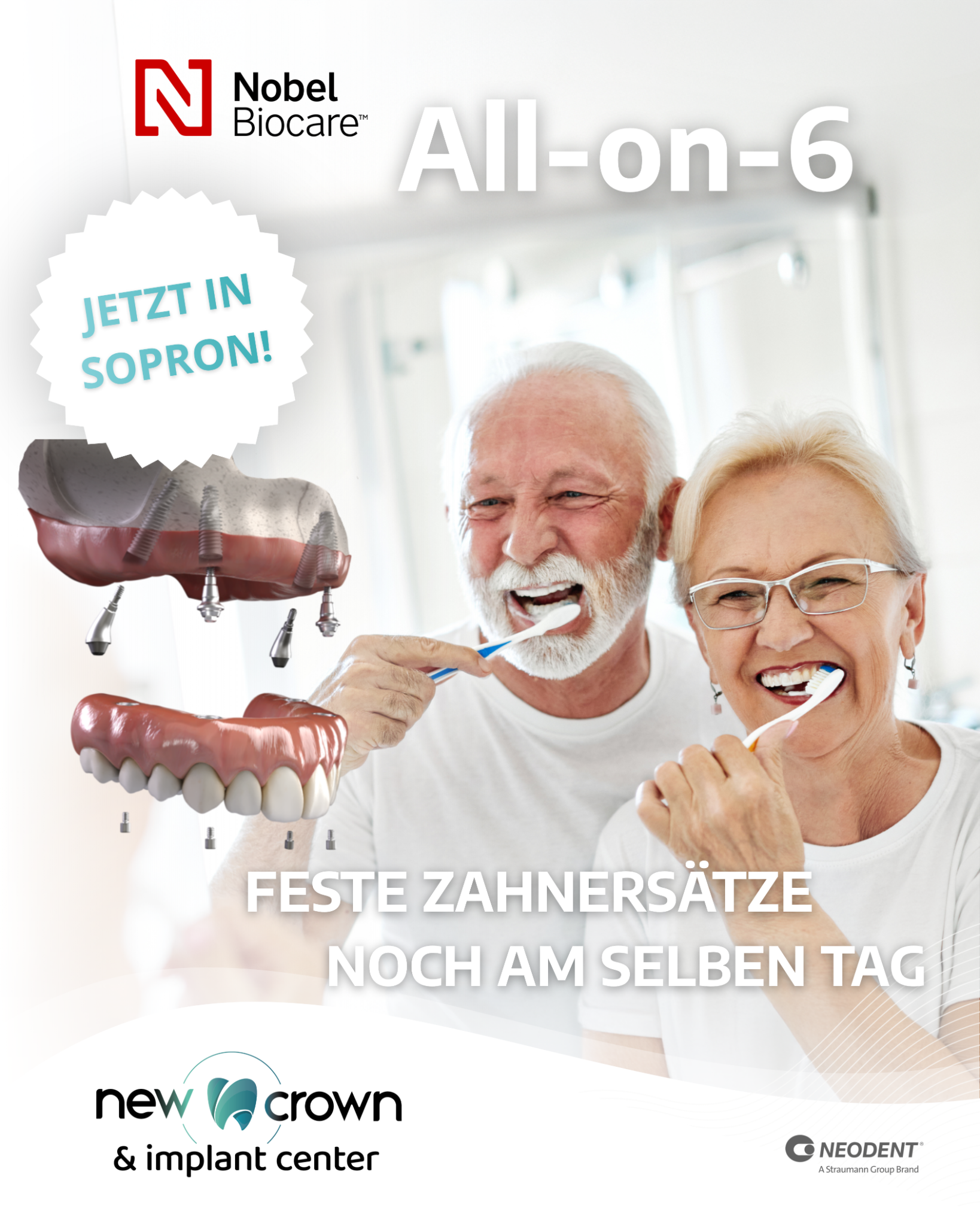 New Crown & Implant Center - Sopron I Fogászat I Zahnarzt Facebook ad: Zahnersatz? Nobel Biocare ist Ihre Antwort!