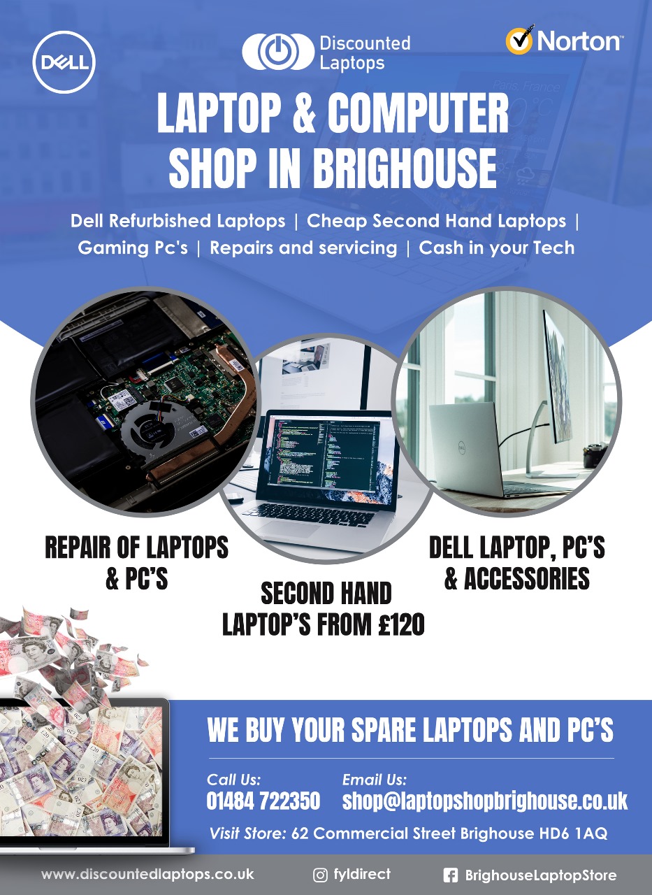 Discounted Laptops Facebook ad: If you're local to the Brighouse area, visit…