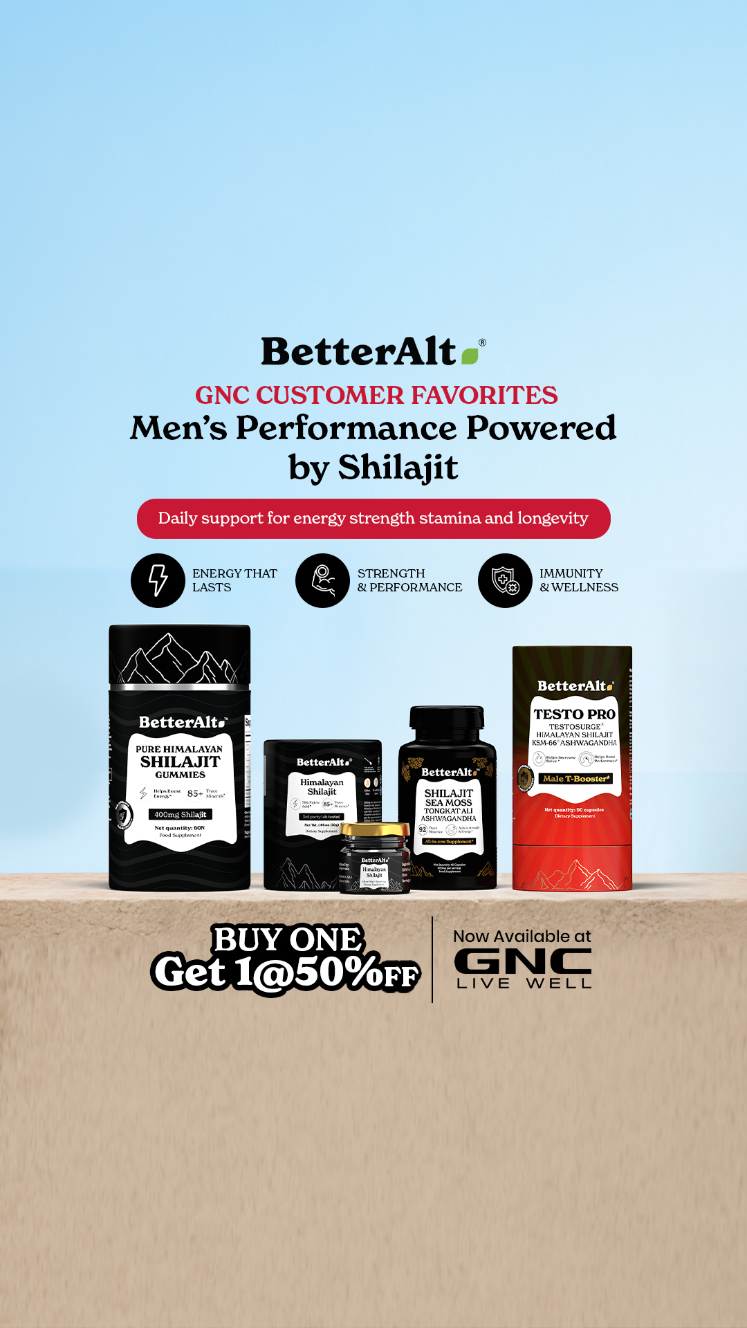 GNC Live Well Facebook ad